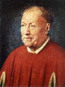 Jan Van Eyck Portrait of Cardinal Niccole Albergati oil on canvas